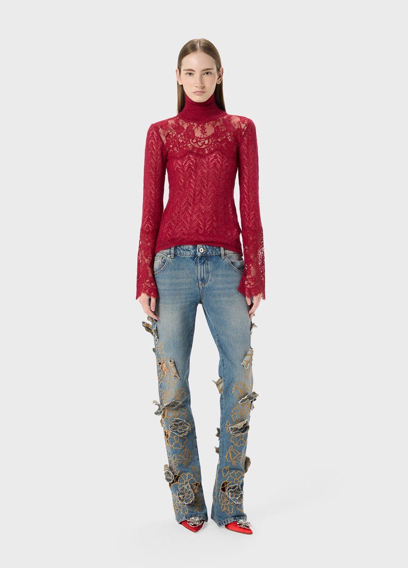 LACE DETAIL KNITTED TOP 5