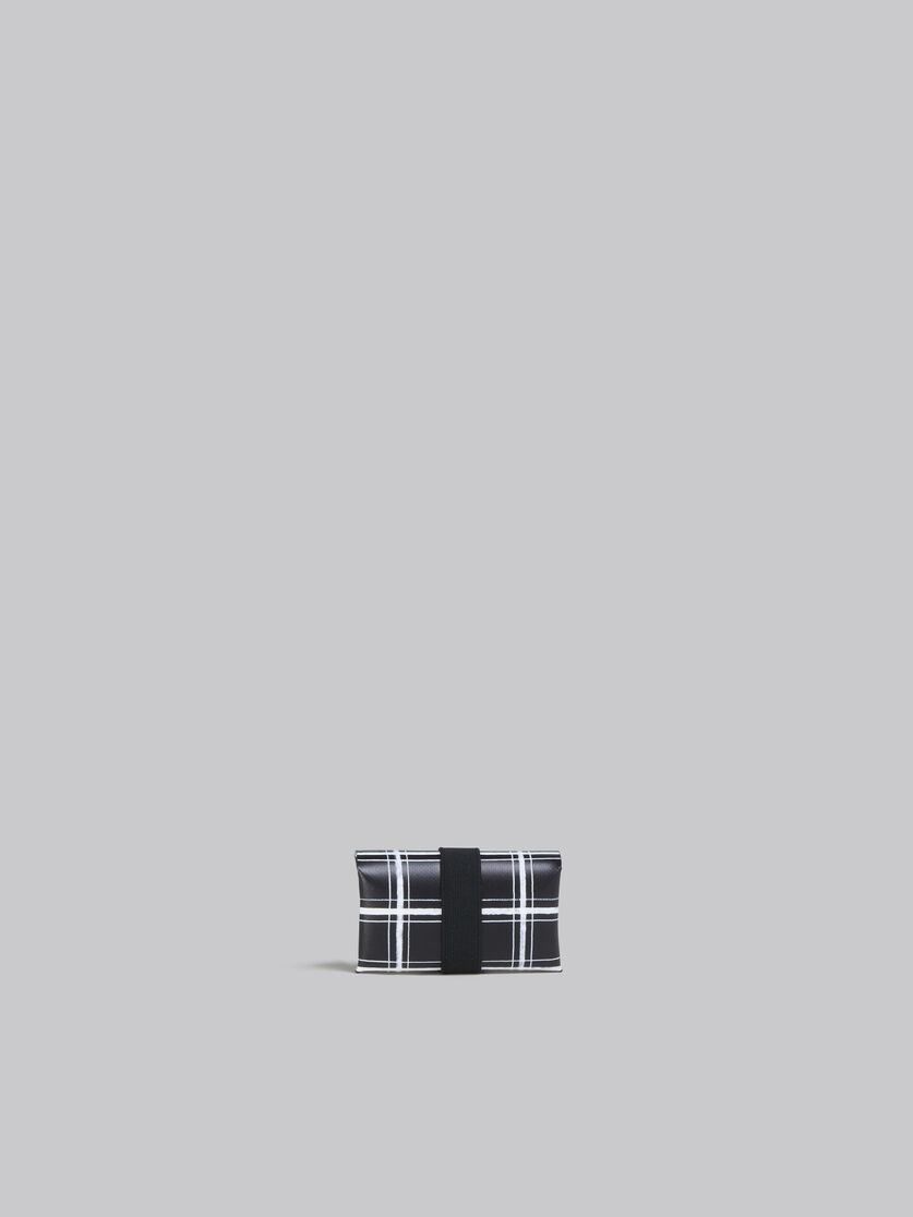 BLACK AND WHITE CHECKED WALLET - 3