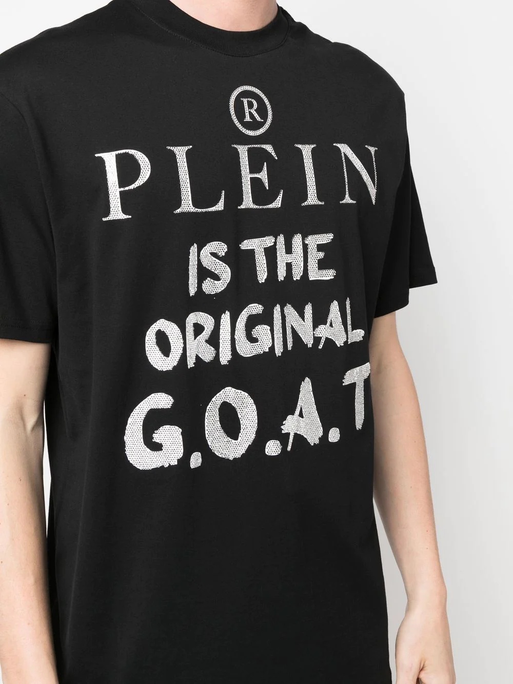 slogan-print round neck T-shirt - 5