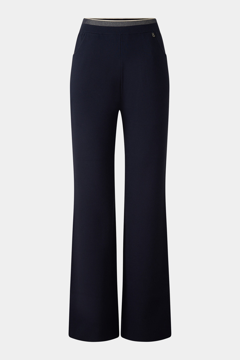 Benette knitted trousers in Navy blue 1