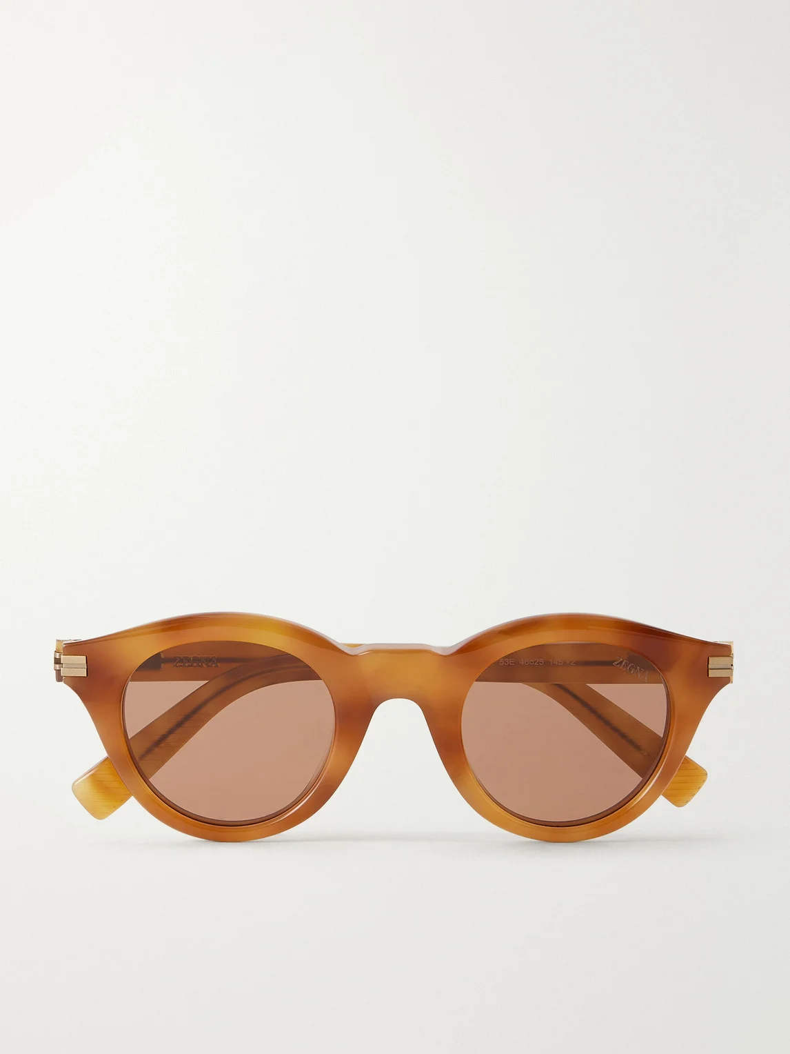 Round-Frame Acetate Sunglasses - 1