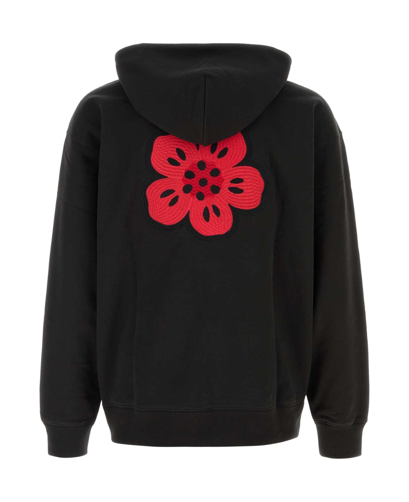 Black Cotton Sweatshirt - 2