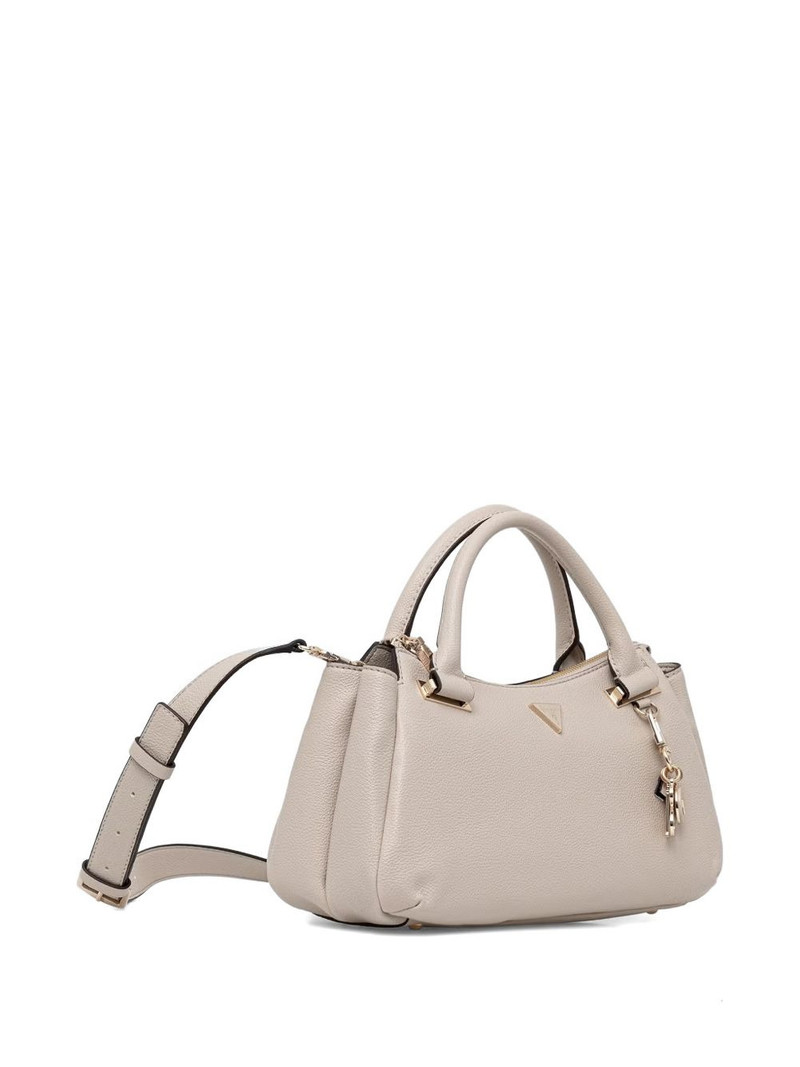 Evie pebbled logo-plaque tote bag 3