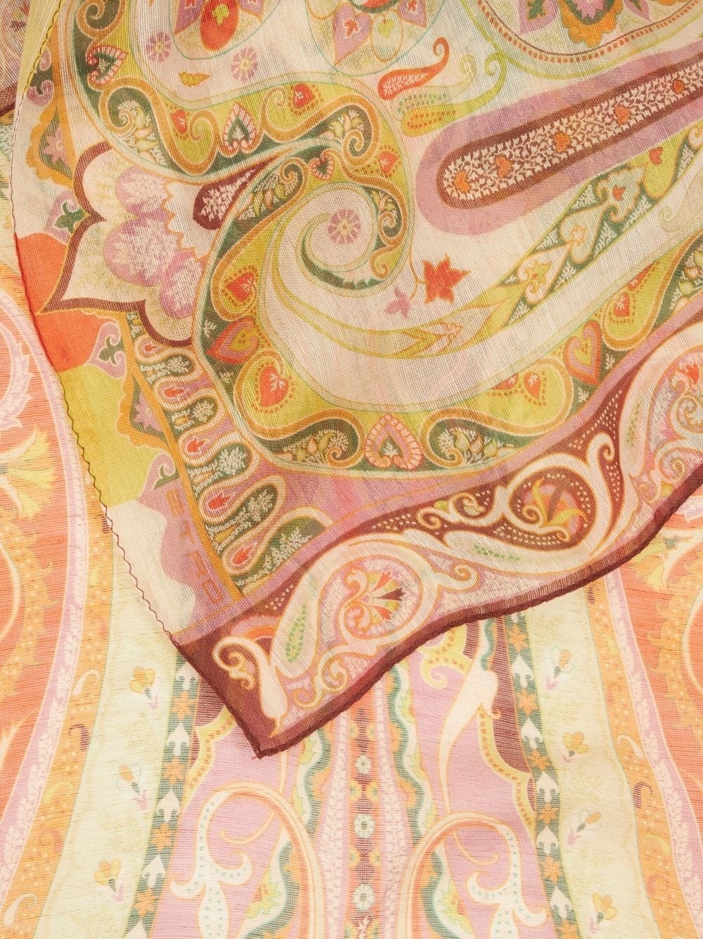 paisley pattern-print scarf - 2