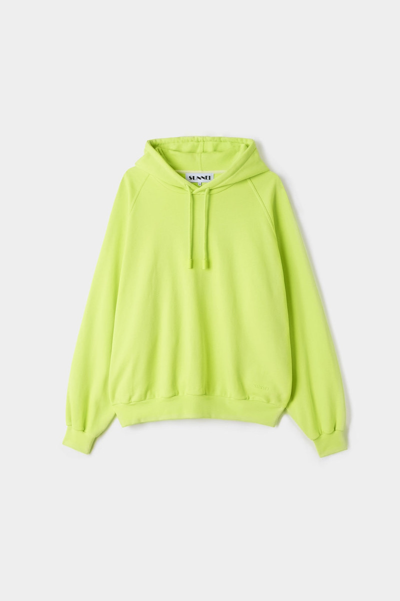 SMALL LOGO HOODIE / limeade 1