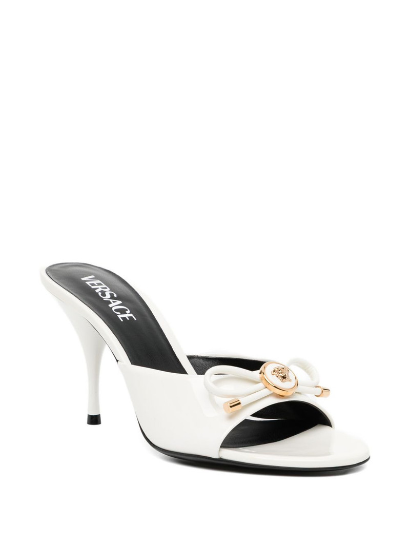 VERSACE 85mm flower detail sandals outlook