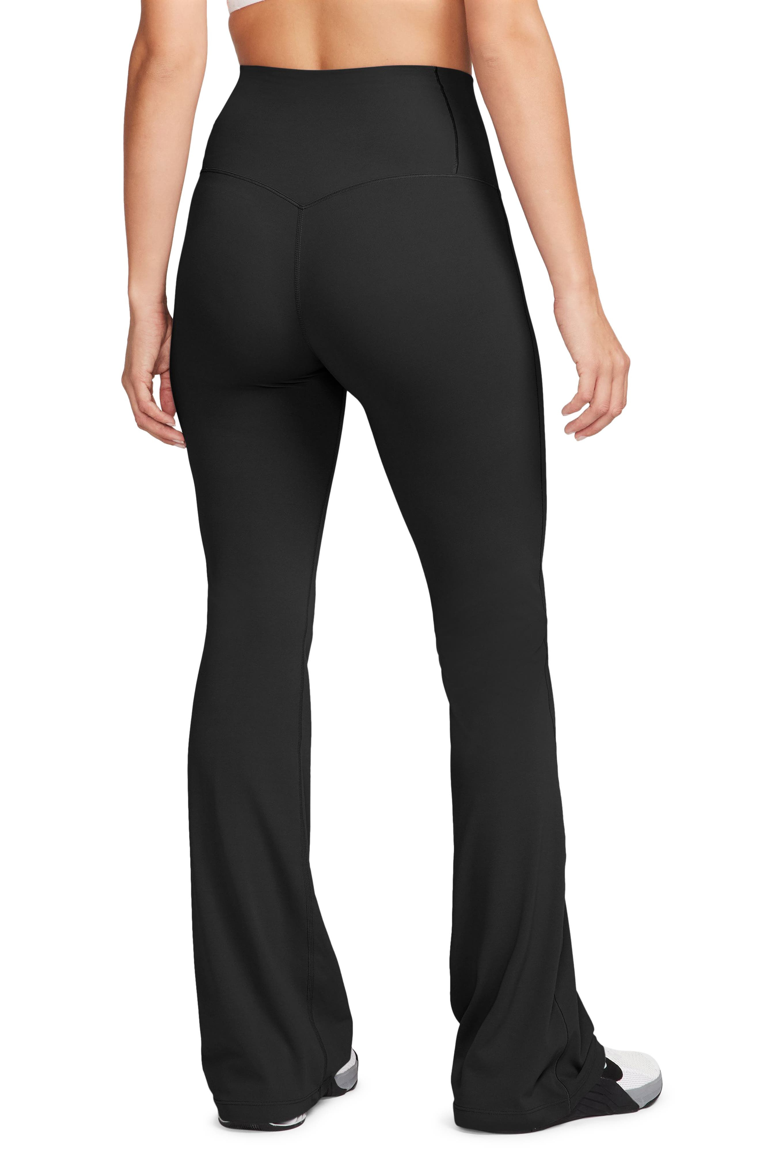Nike Zenvy High-Waisted Flared Leggings in Black/Black at Nordstrom - 2