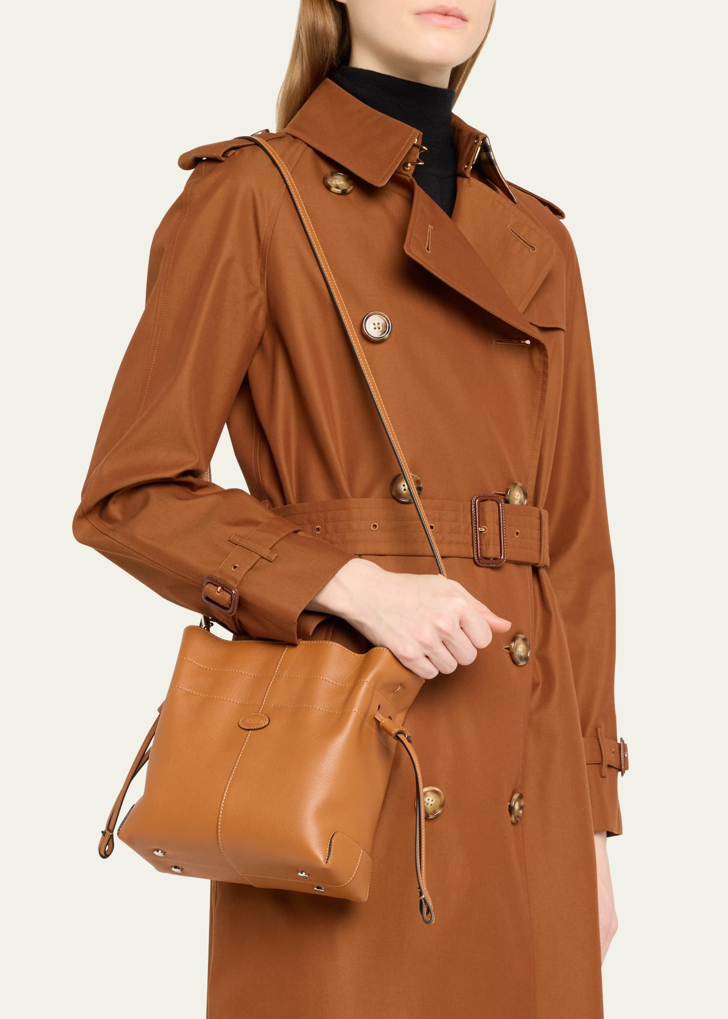 Di Mini Leather Bucket Bag - 2