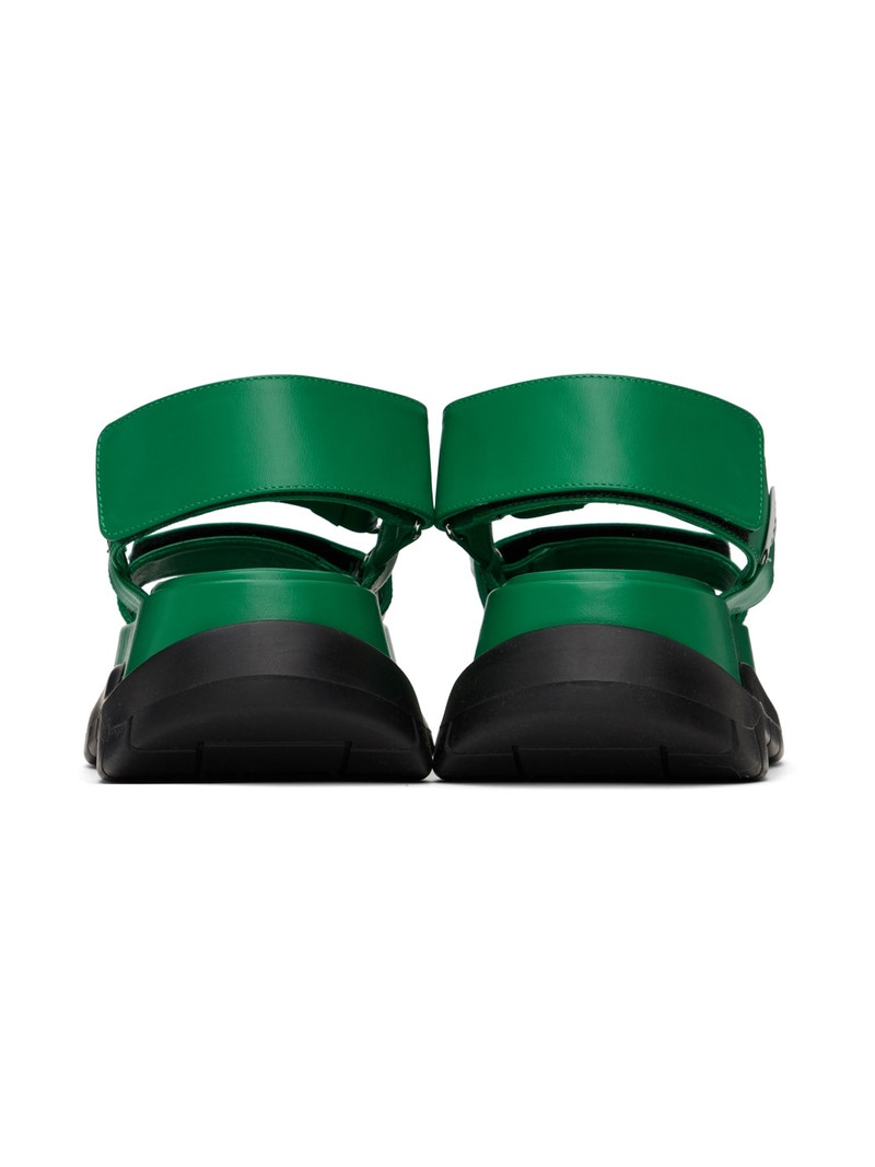 SSENSE Exclusive Green Platform Sandals 2