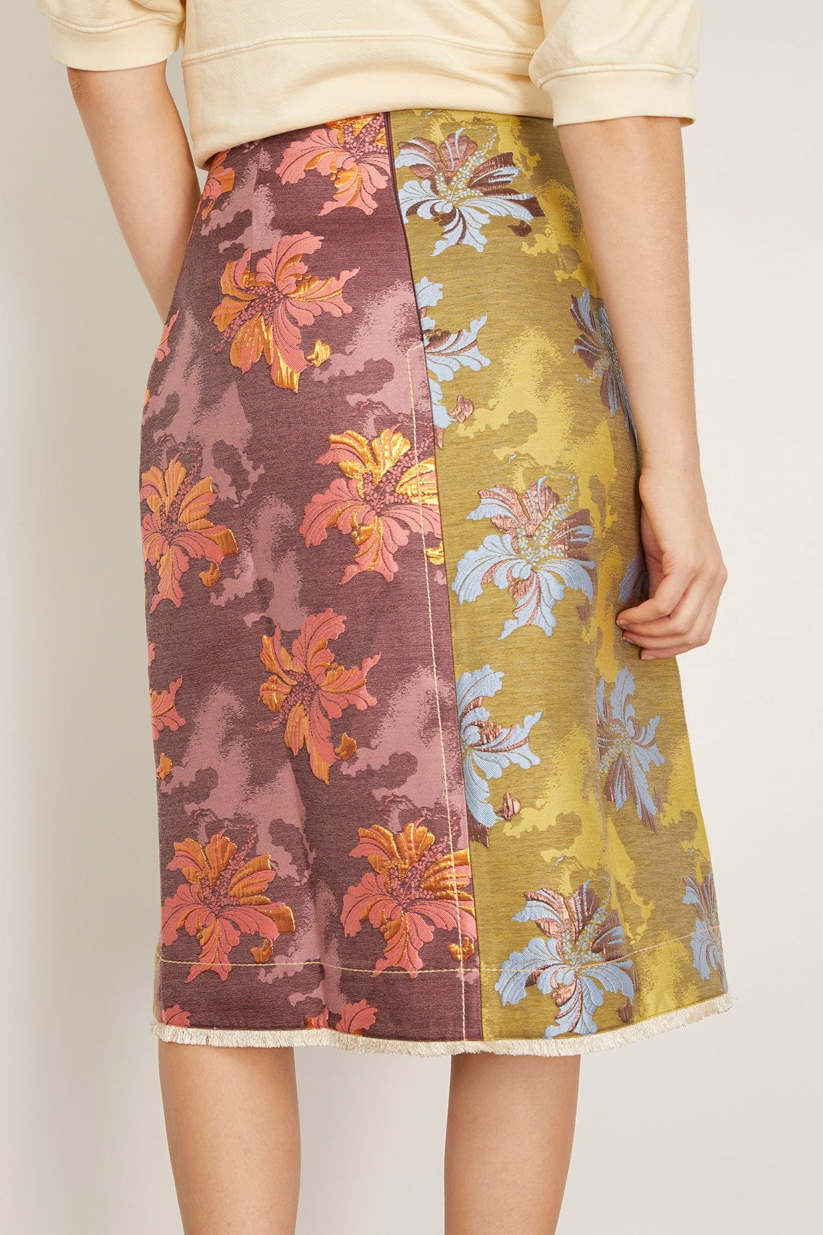 Adriana Jacquard Skirt in Multi - 4