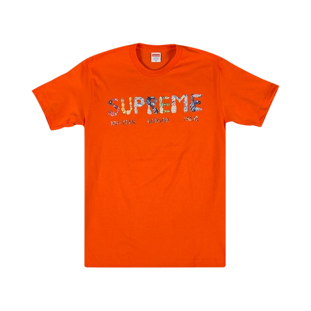 Supreme Crystals T-Shirt 'Orange' - 1