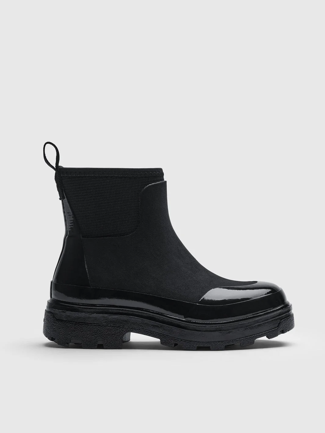 Pavia Black Rubber Boot - 1