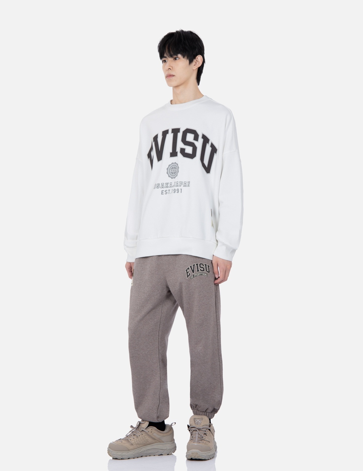 RETRO LOGO PRINT OVERSIZED SWEATSHIRT - 3