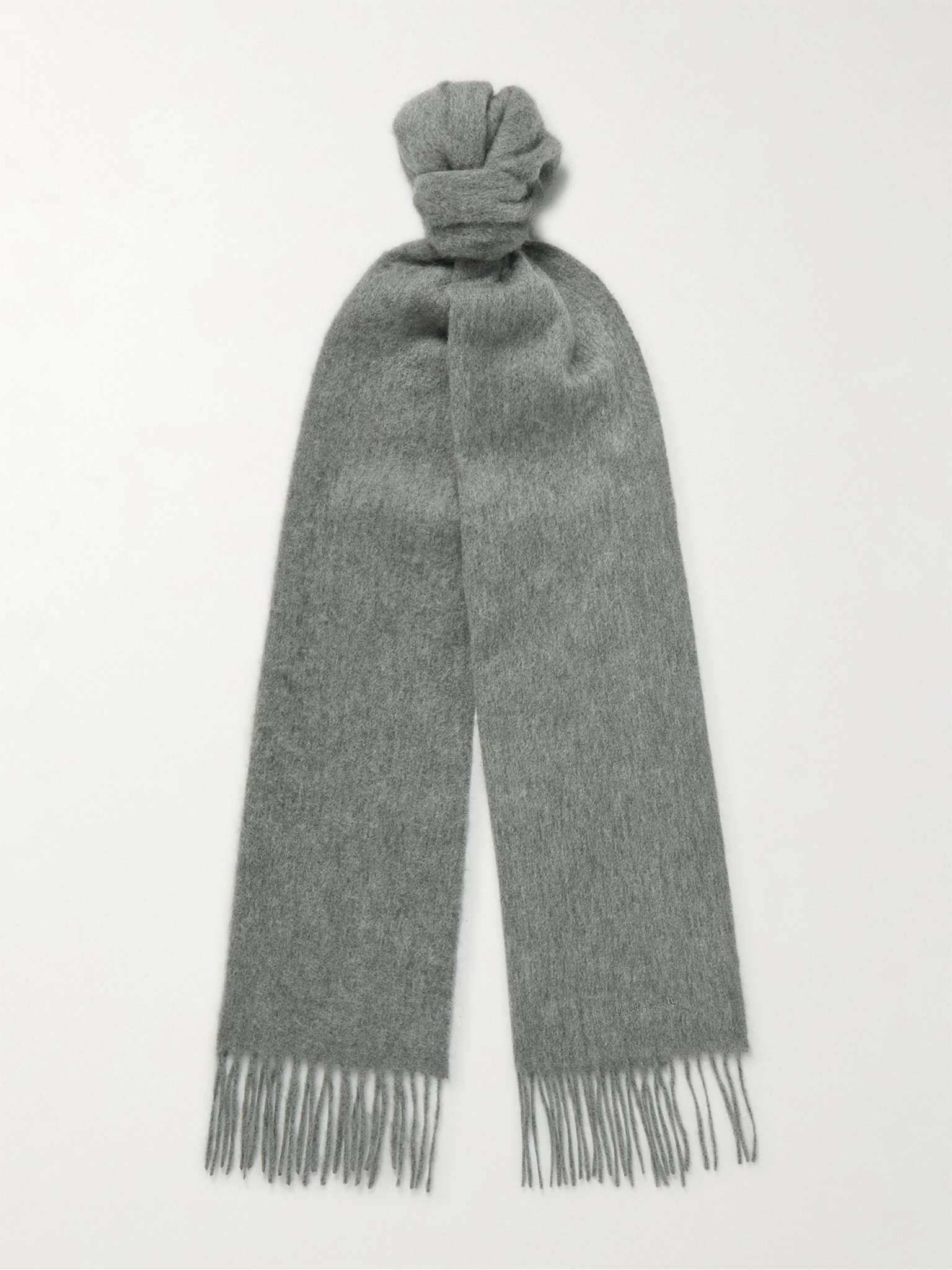 Fringed Cashmere Scarf - 1