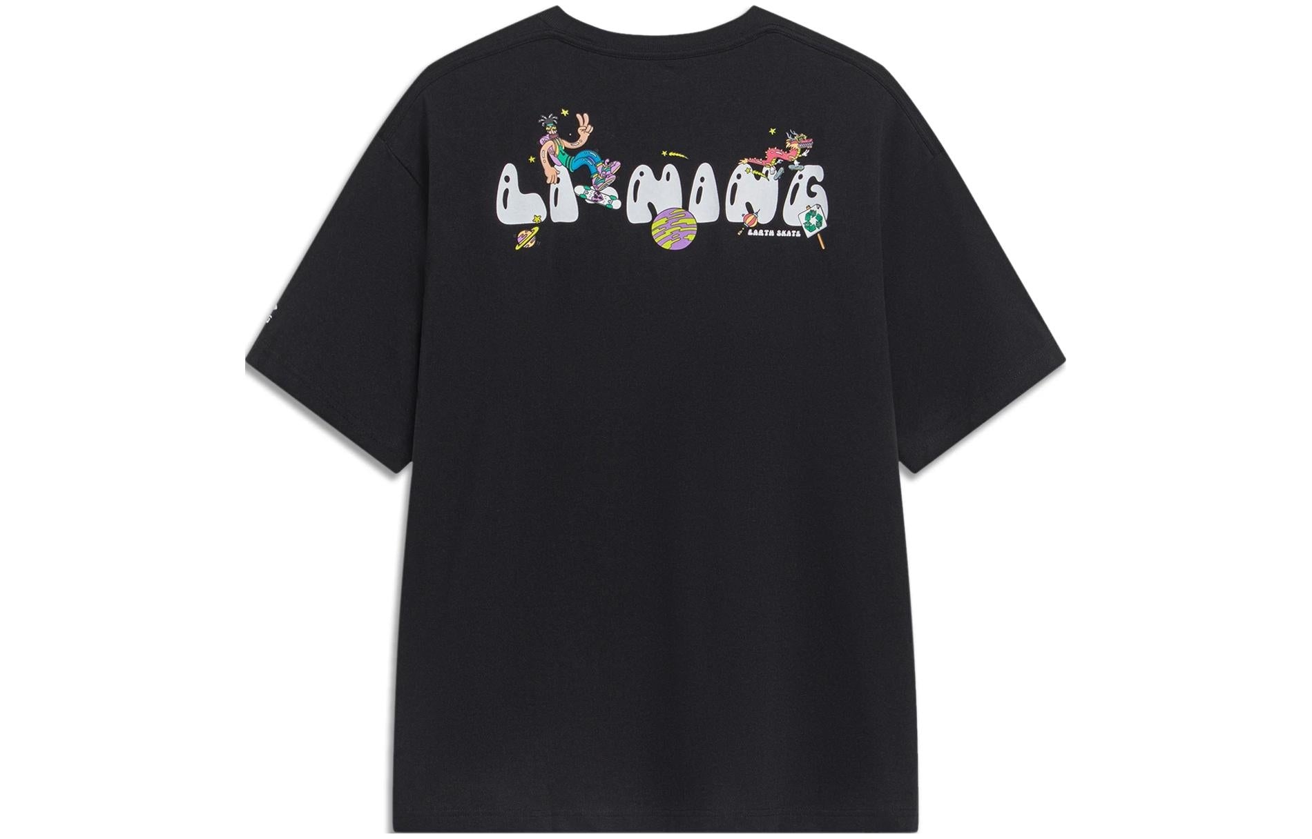 Li-Ning x Steven Harrington Graphic T-shirt 'Black' AHST093-3 - 2