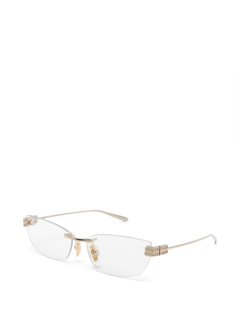BALENCIAGA geometric glasses outlook