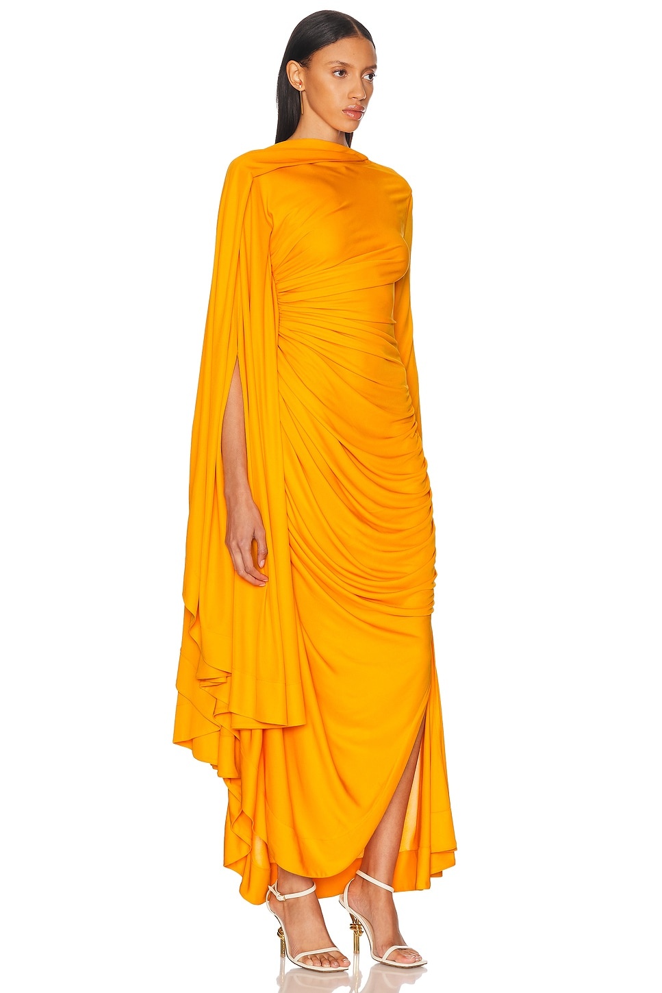 ワンピース BOTTEGA VENETA LONG DRESS (725506V2LB0 9071) Bottega Veneta Ruched Long Dress | forward | REVERSIBLE