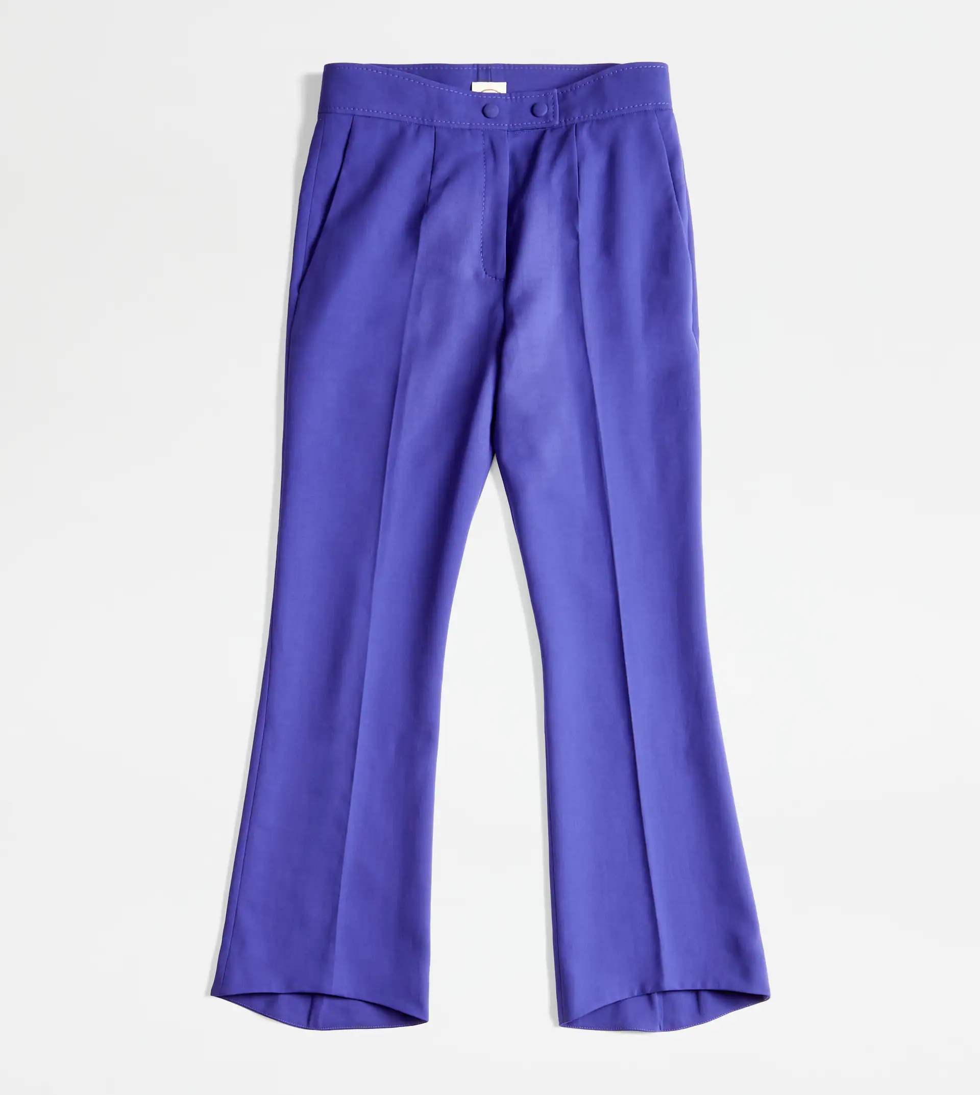 TRUMPET-SHAPED TROUSERS - VIOLET - 1