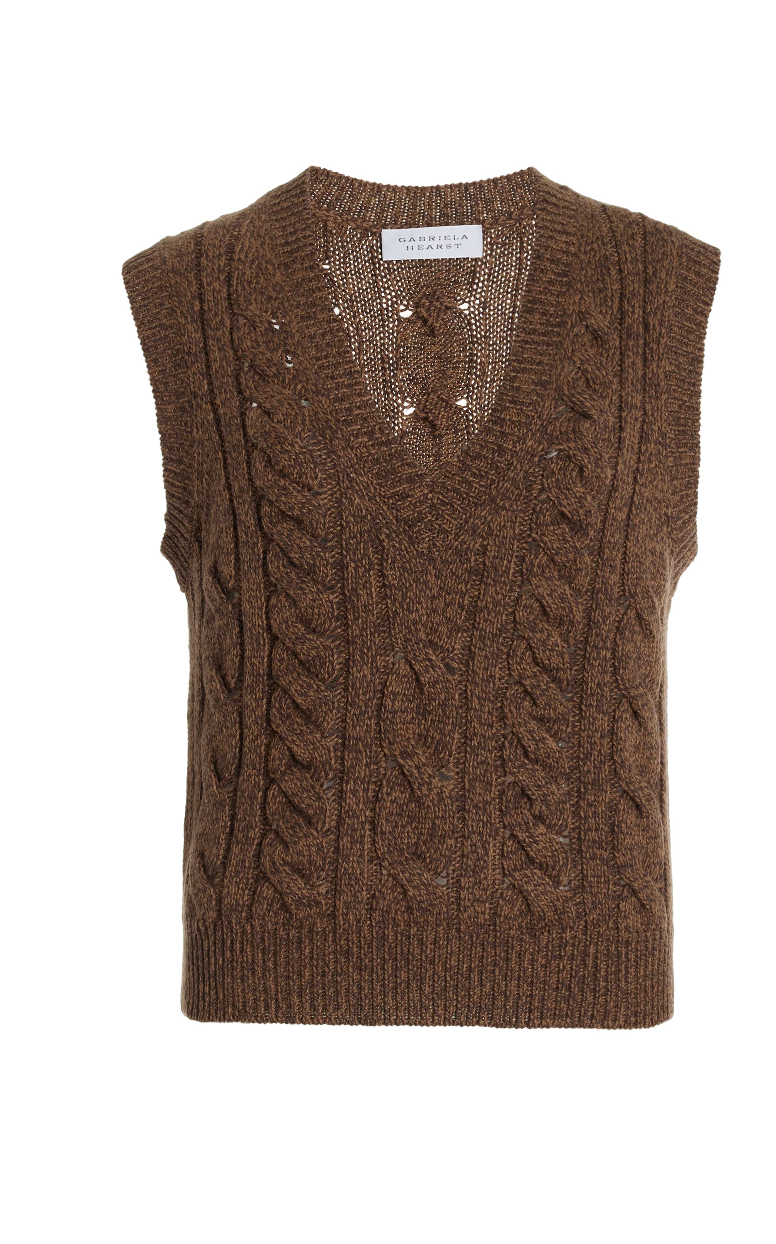 Selsey Knit Top in Chocolate Multi Cashmere - 1