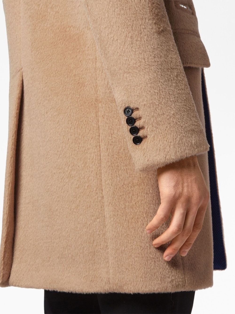 single-breasted wool coat - 6