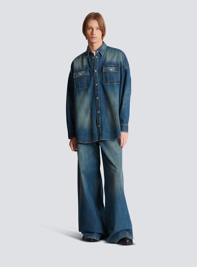 Balmain Denim shirt outlook