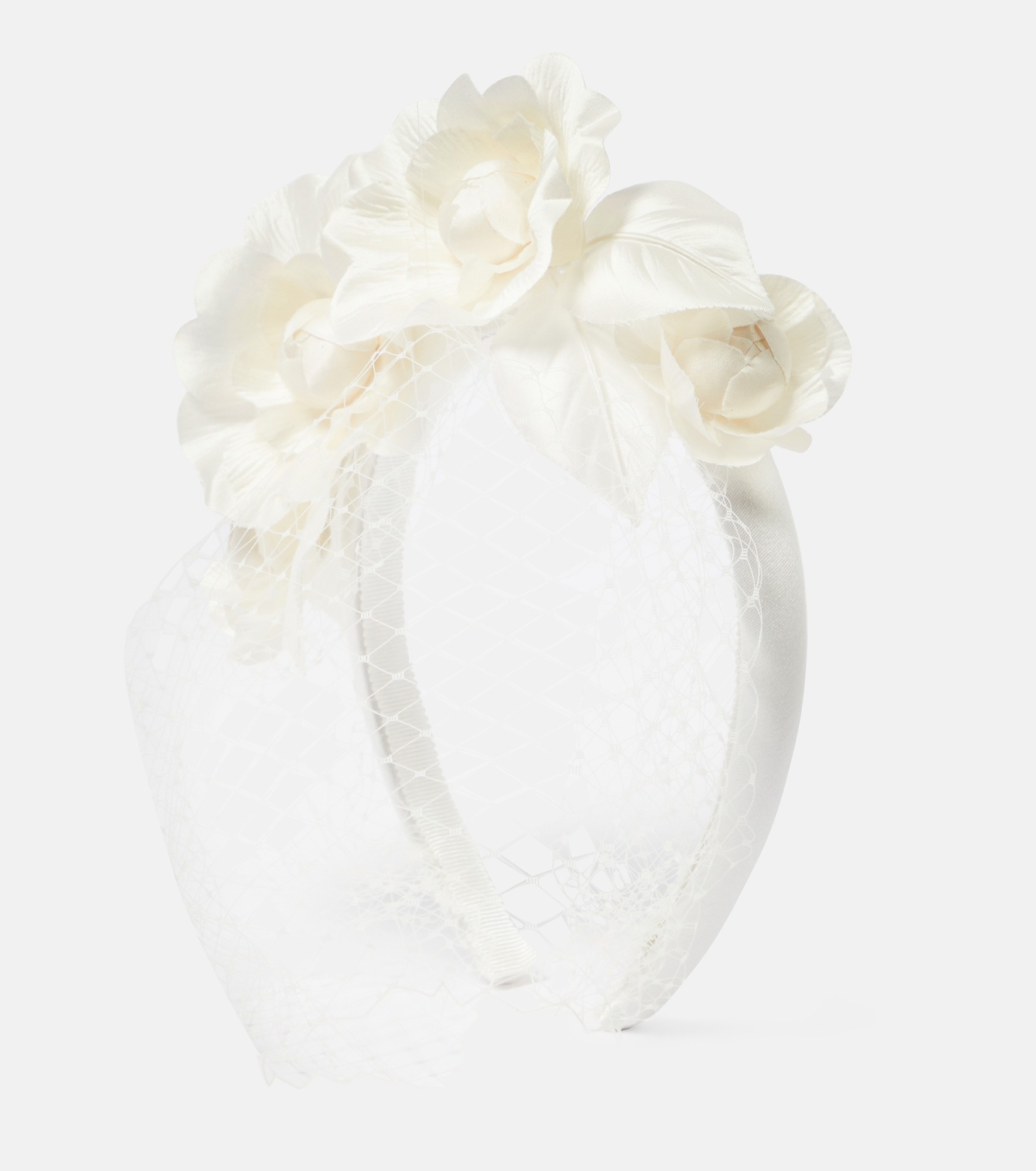 Bridal Camelia silk-blend headband - 1