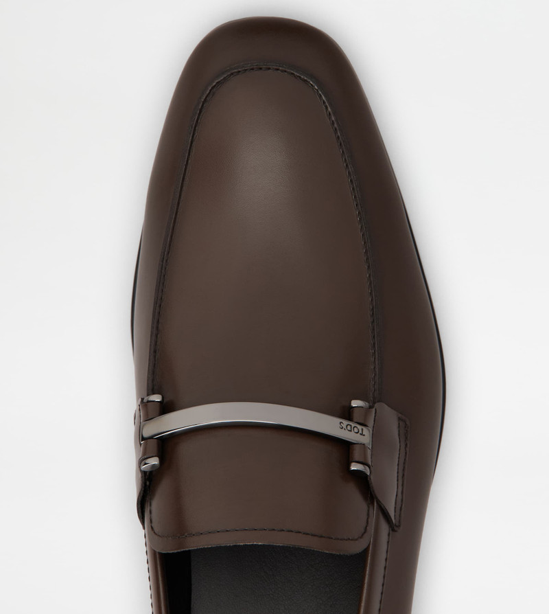 LOAFERS IN LEATHER - BROWN 5