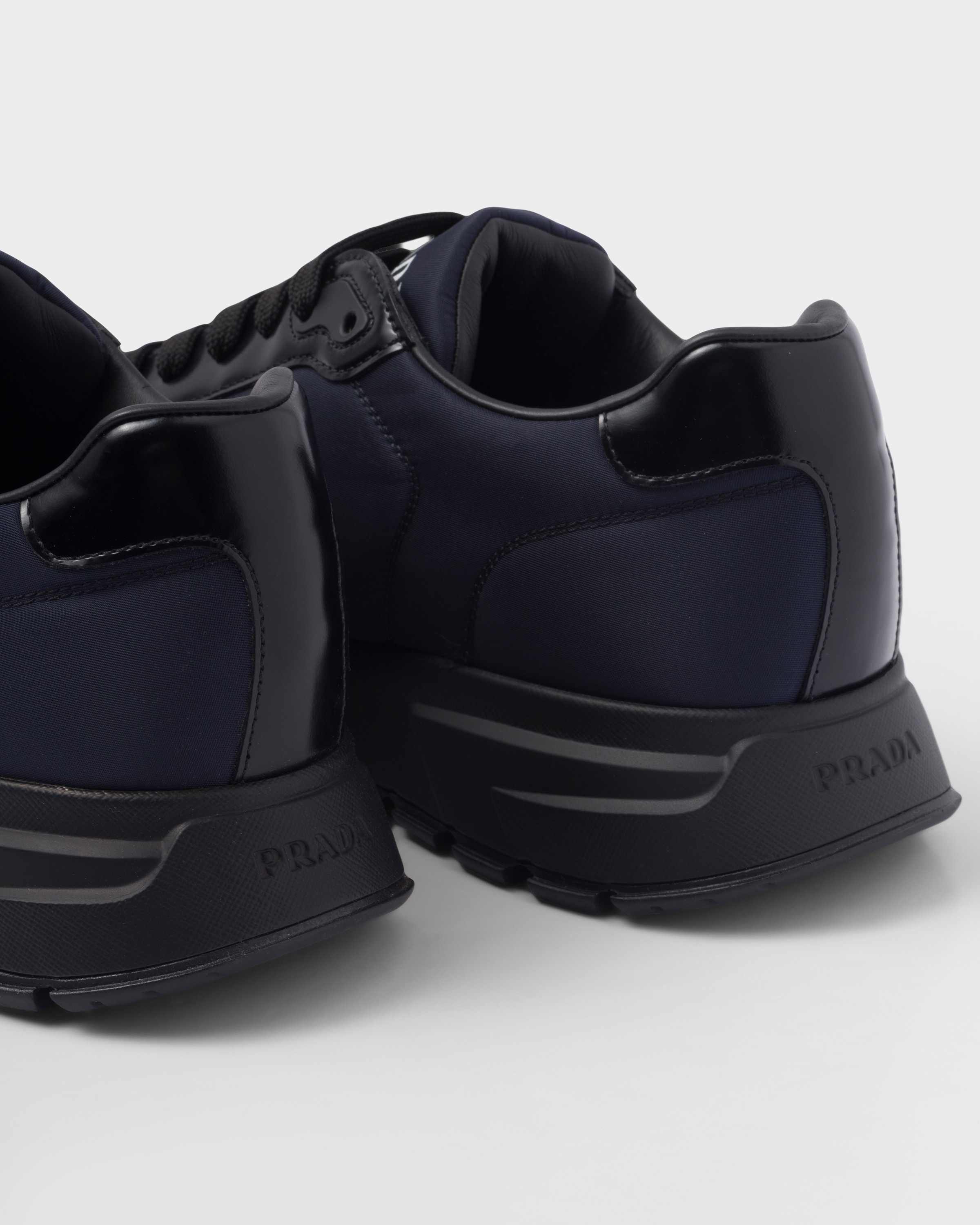 Prada Re-Nylon and brushed leather sneakers - 7