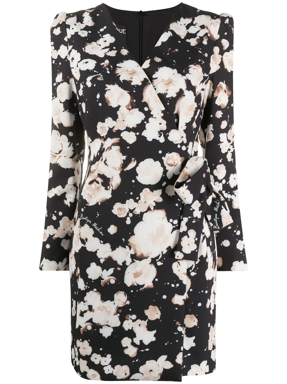 floral wrap dress - 1