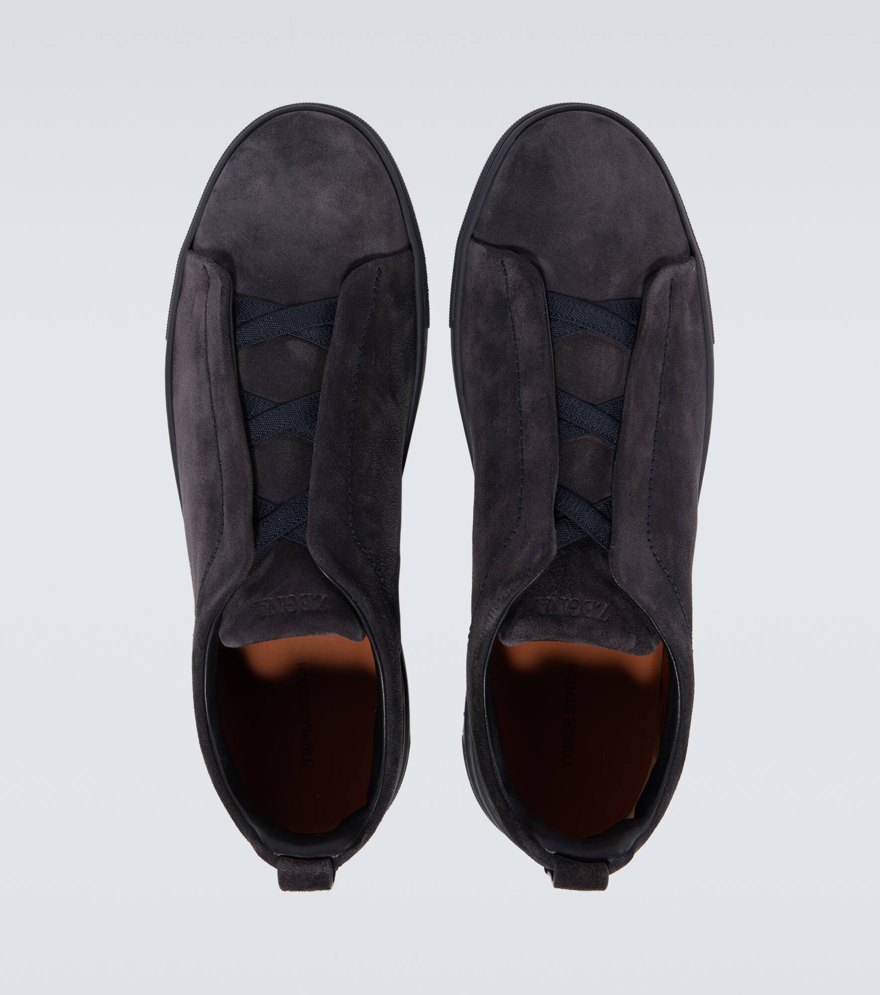Triple Stitch suede sneakers - 4