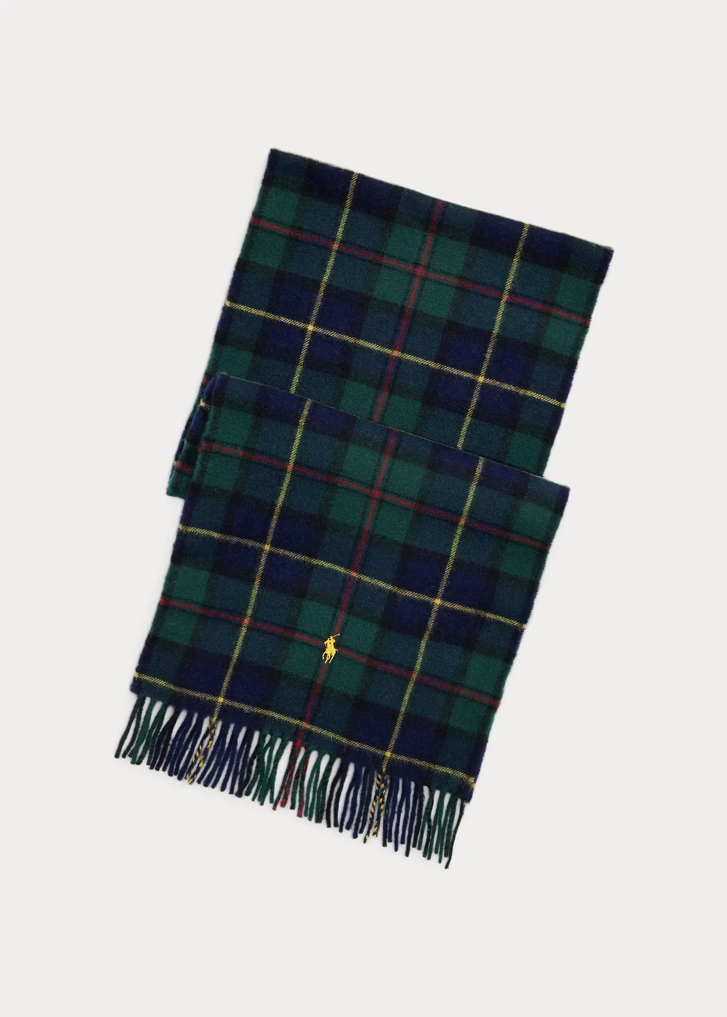 Tartan Lambswool-Cashmere Scarf - 1