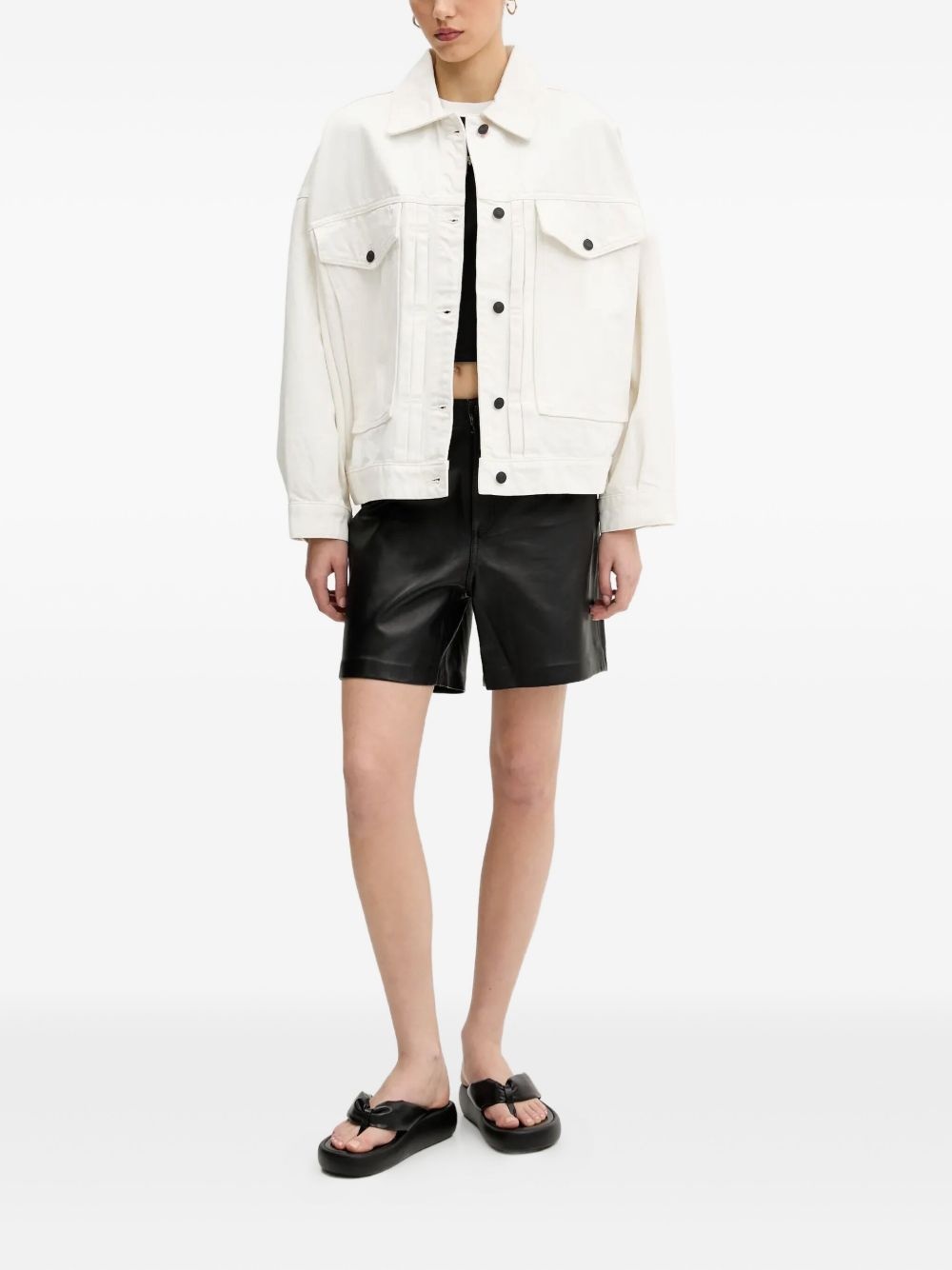 patch-pocket denim jacket - 2