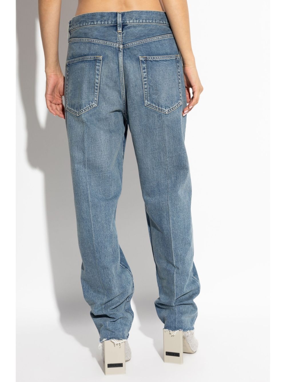 logo straight-leg jeans - 4