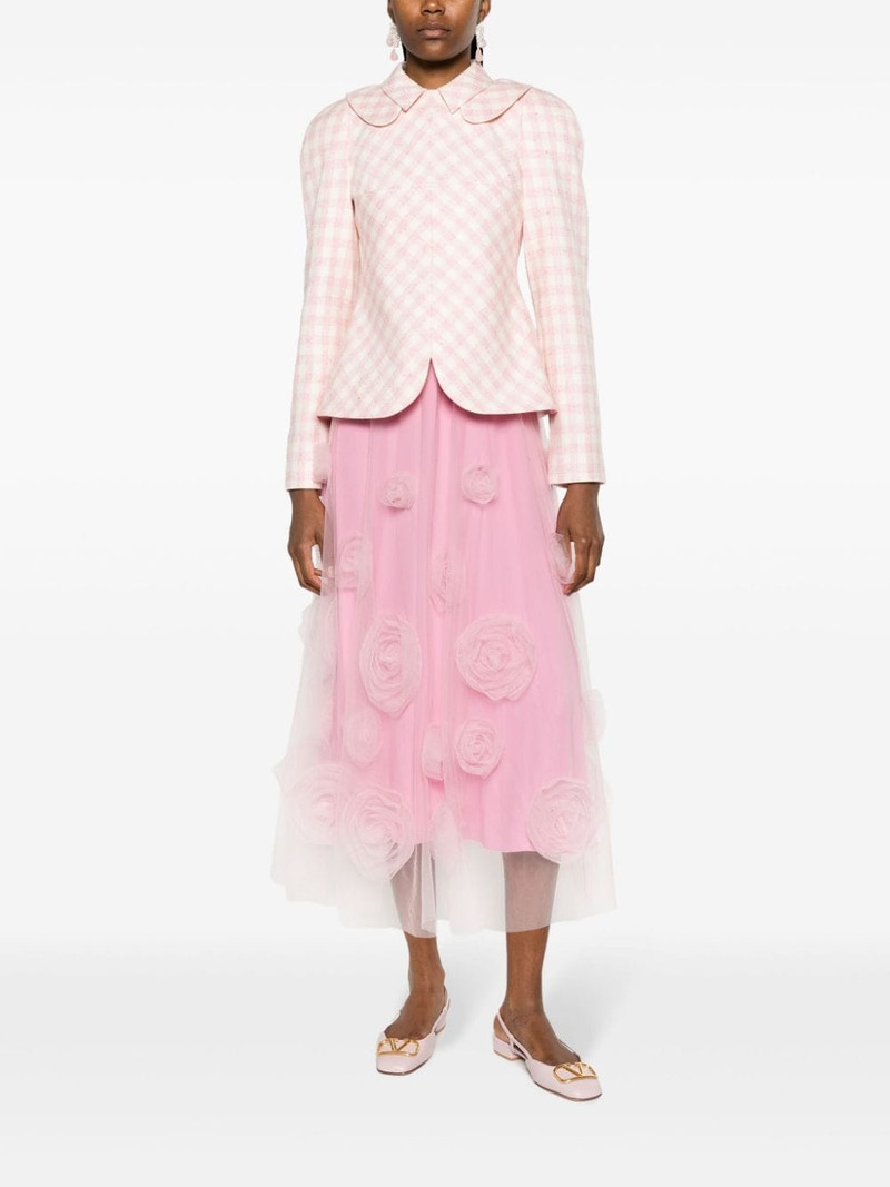 VIKTOR & ROLF floral-appliqué tulle midi skirt outlook