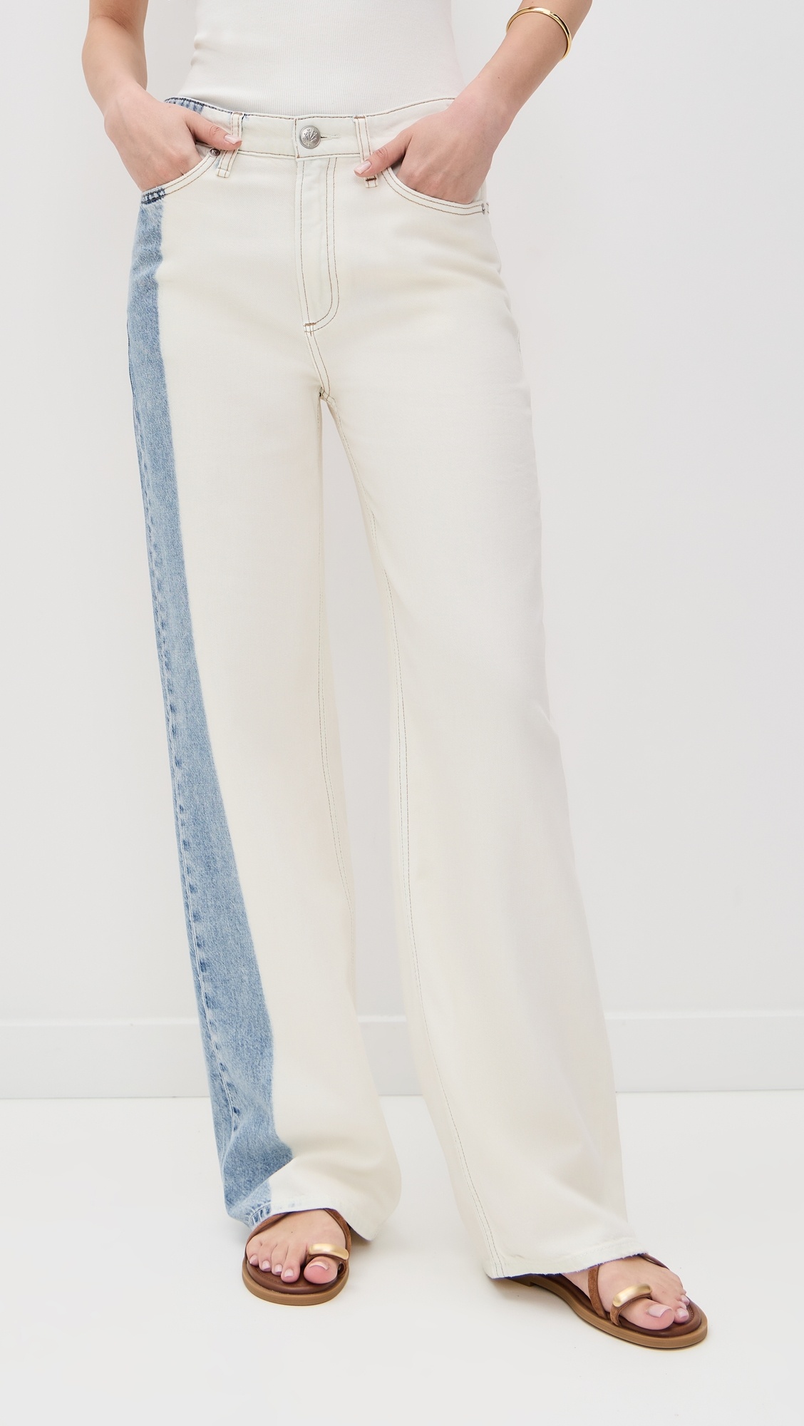 Featherweight Logan Mid-Rise Wide Leg Jeans - 2
