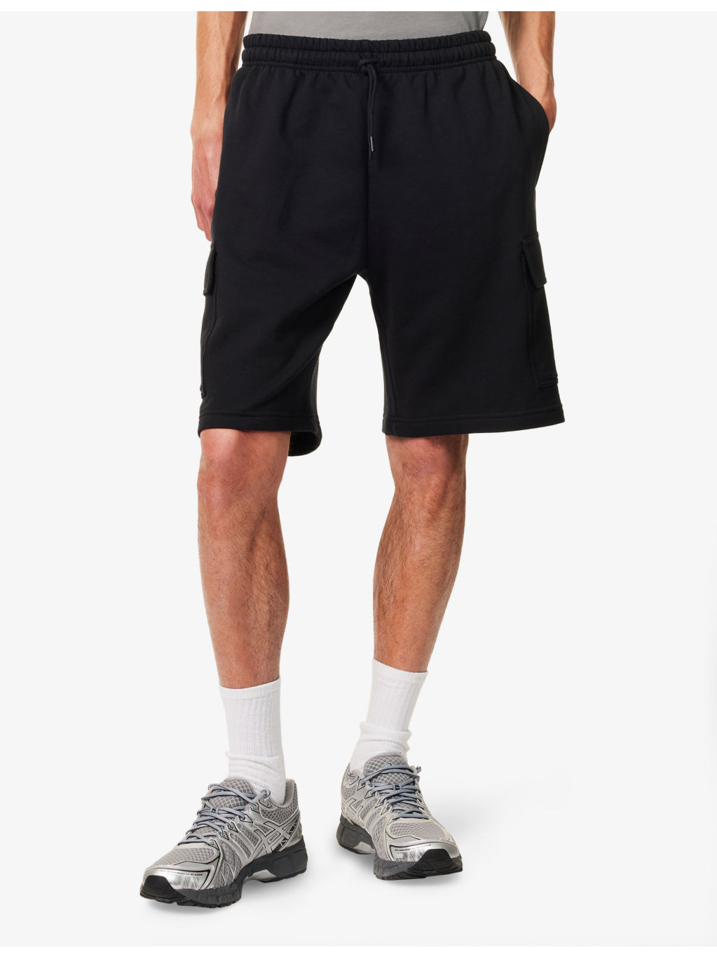 Relaxed-Fit Patch-Pocket Cotton Cargo Shorts - 3