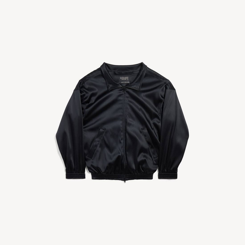 Women's Off-shoulder Tracksuit Jacket in Black 1