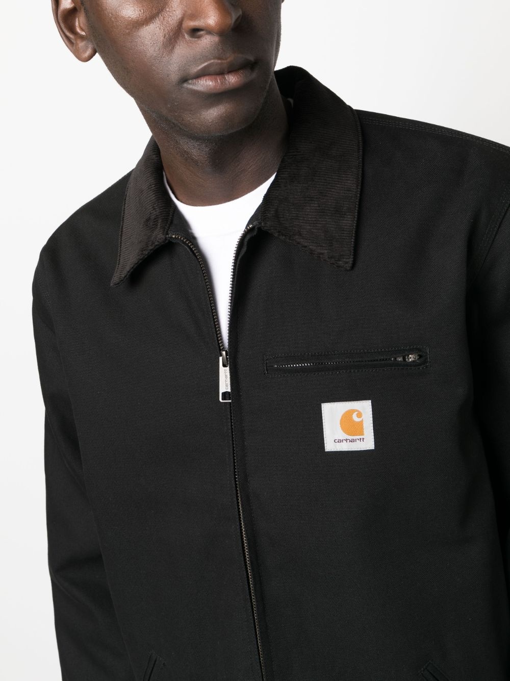 Detroit logo-patch jacket - 5