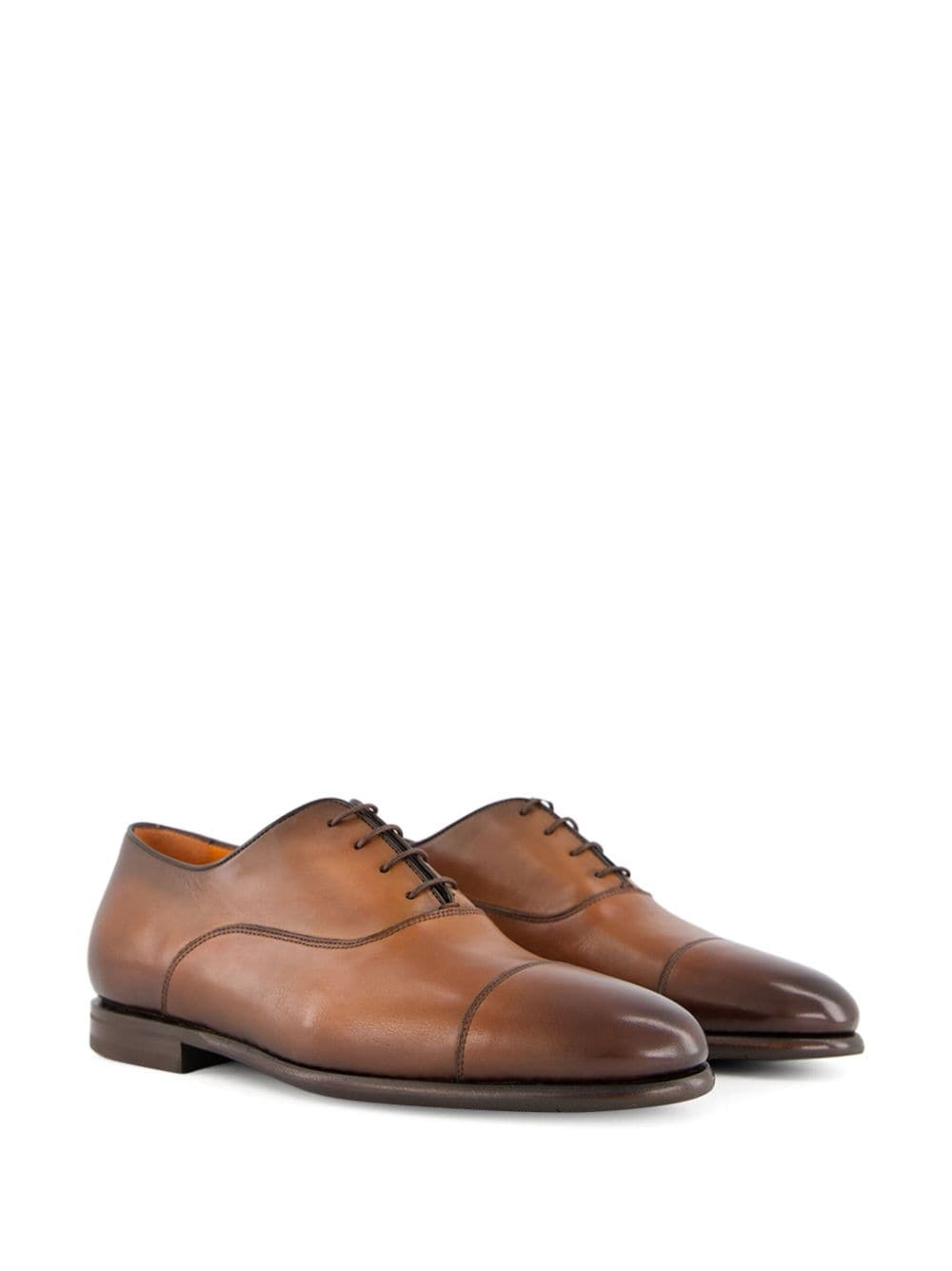 polished-leather Oxford shoes - 5