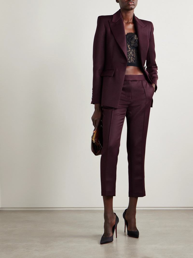 ALEX PERRY Cropped Woven Slim-leg Pants outlook