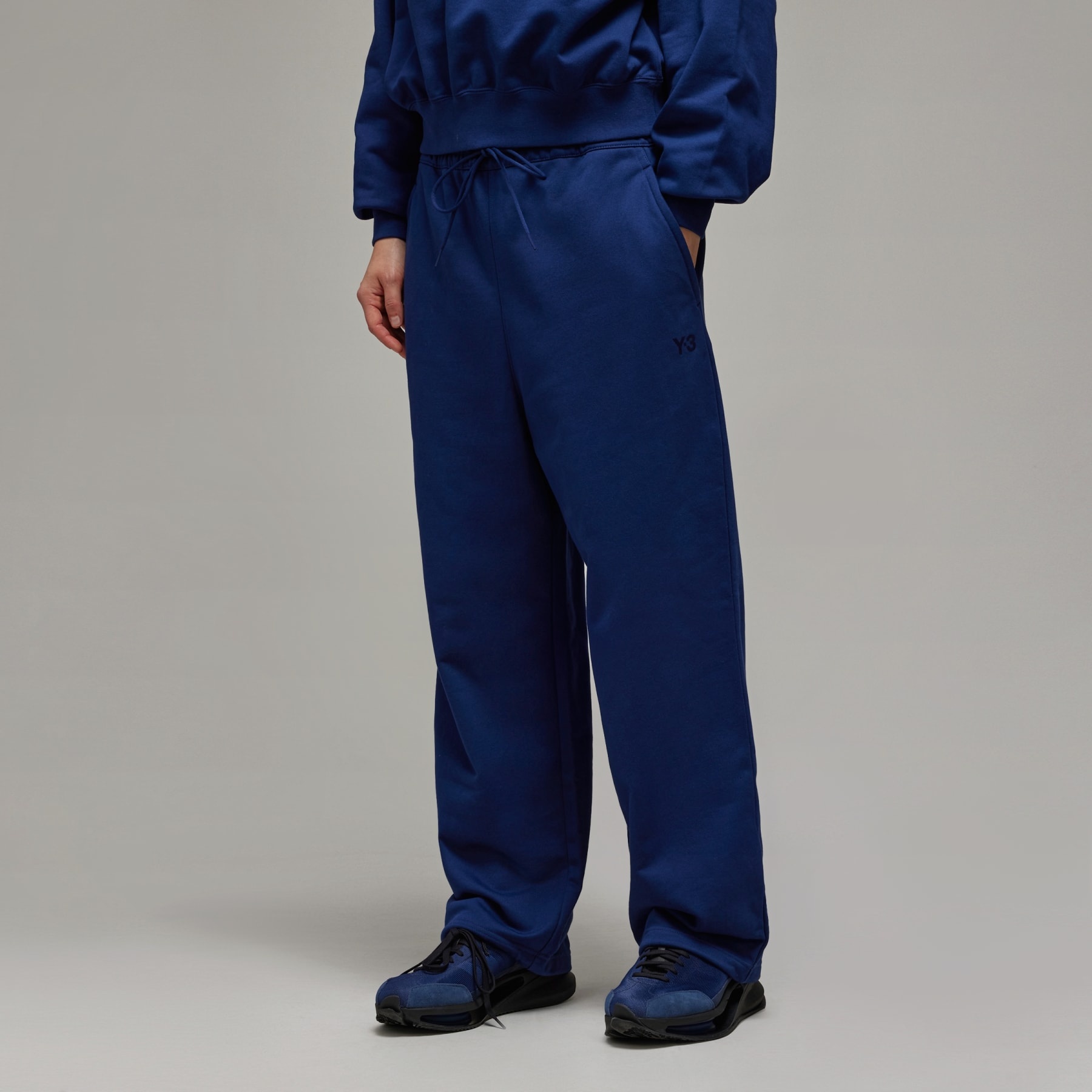 Y-3 French Terry Wide Leg Pants - 2