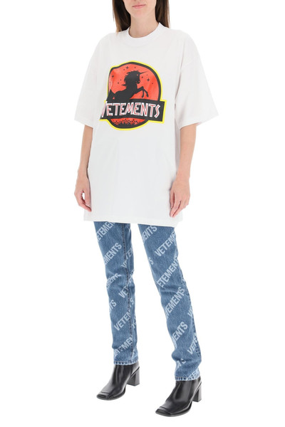 VETEMENTS WILD UNICORN PRINT T-SHIRT outlook