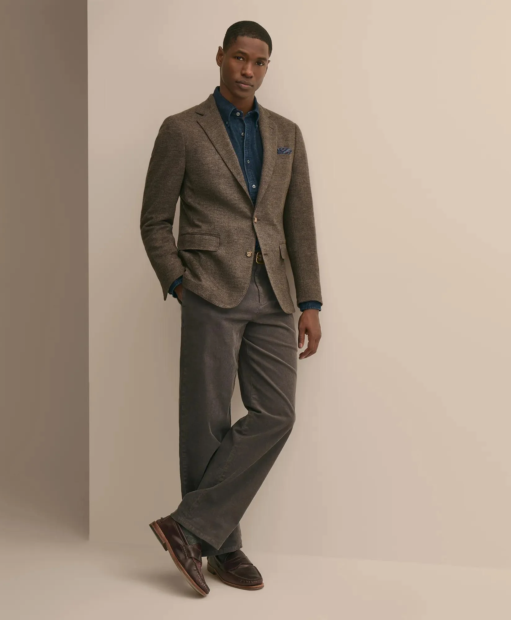 Cotton Corduroy Traditional Fit Chinos - 1