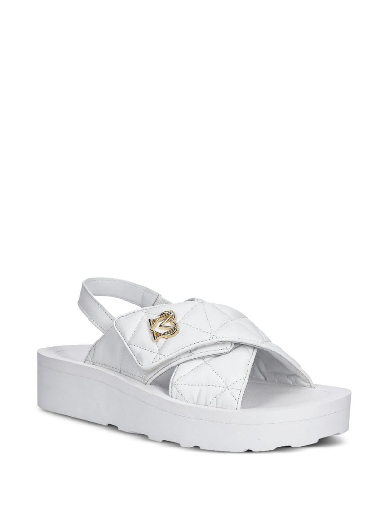 Moschino quilted sandals outlook