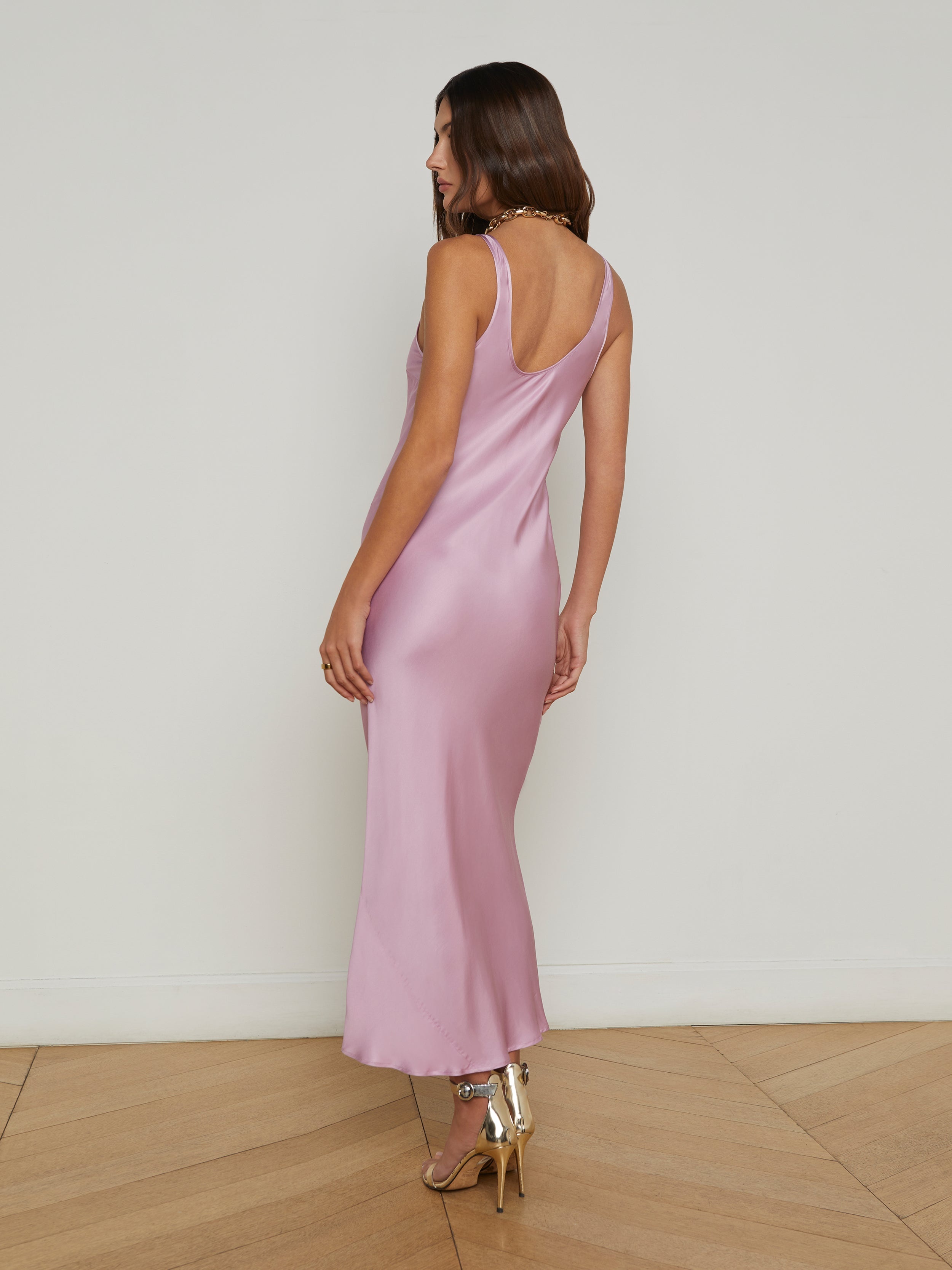 Akiya Satin Maxi Dress - 5