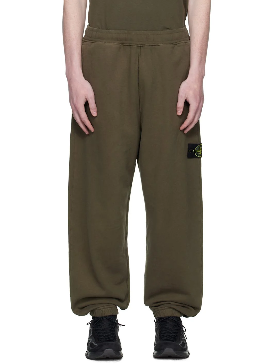 Khaki 6200004 Brushed Organic Cotton Fleece Sweatpants - 1