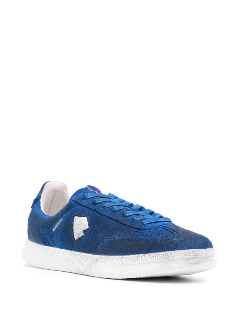 Raff logo-embroidered suede sneakers - 2