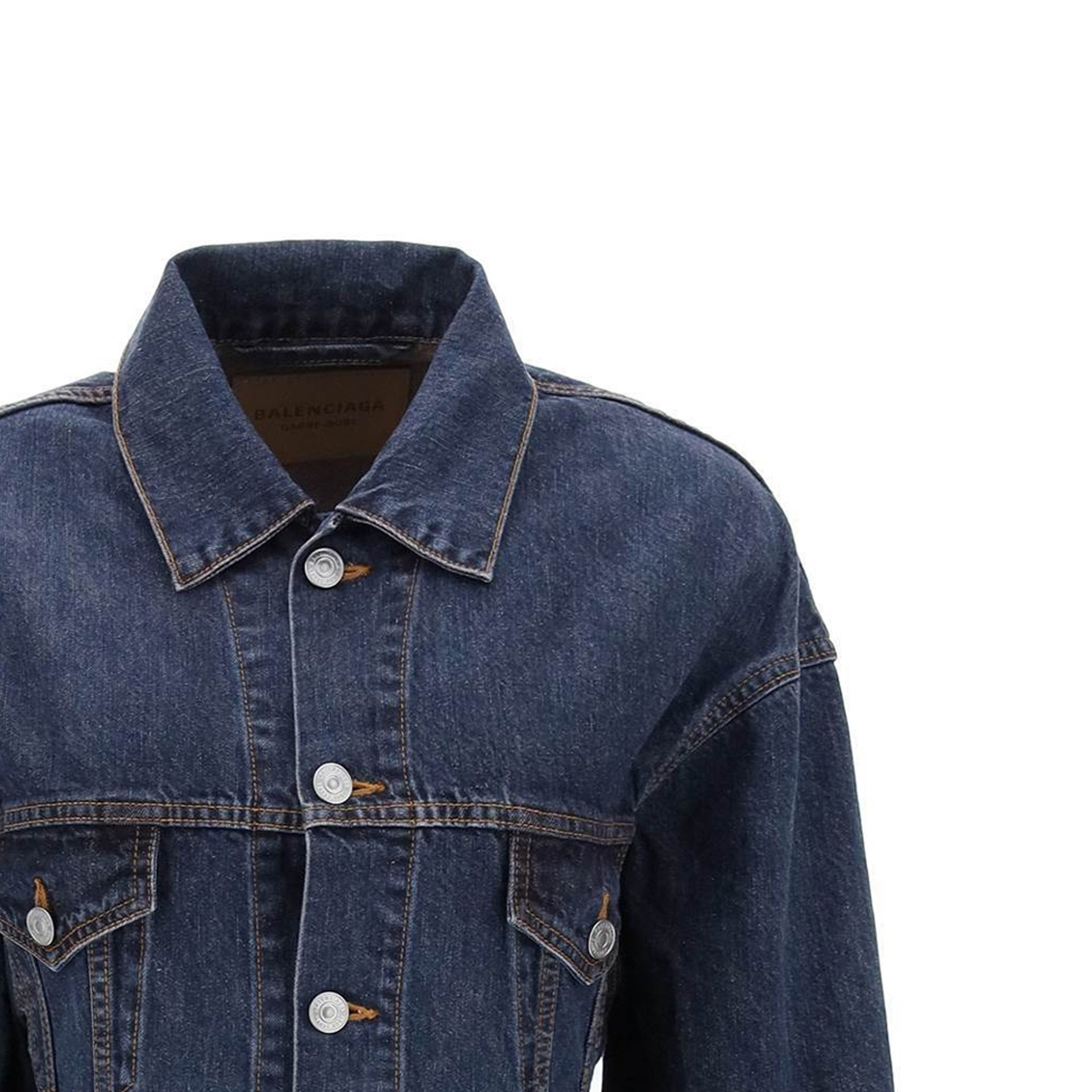 Balenciaga 'Hourglass' Denim Jacket Women - 4