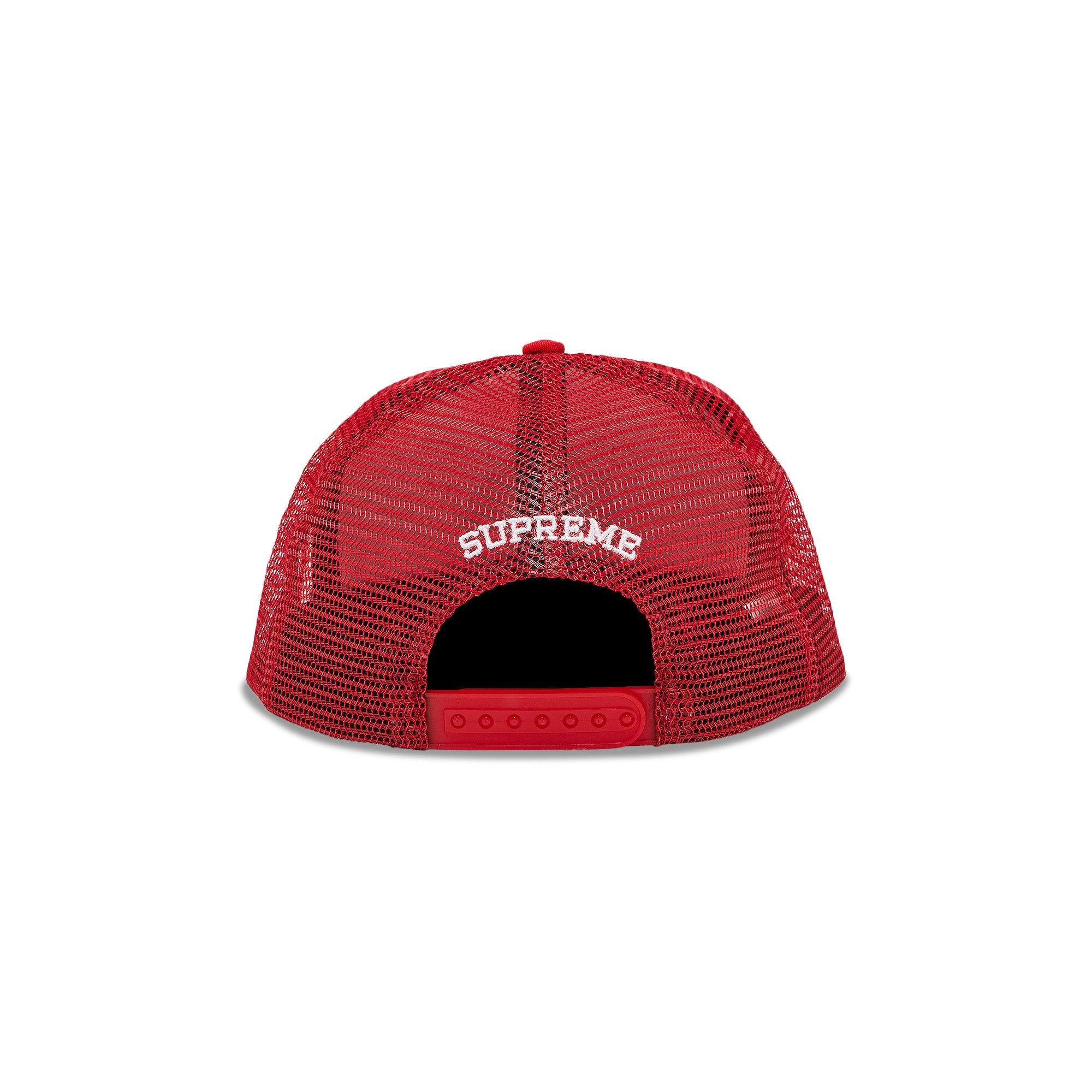Supreme Supreme Black Cat Mesh Back 5-Panel 'Red' | REVERSIBLE