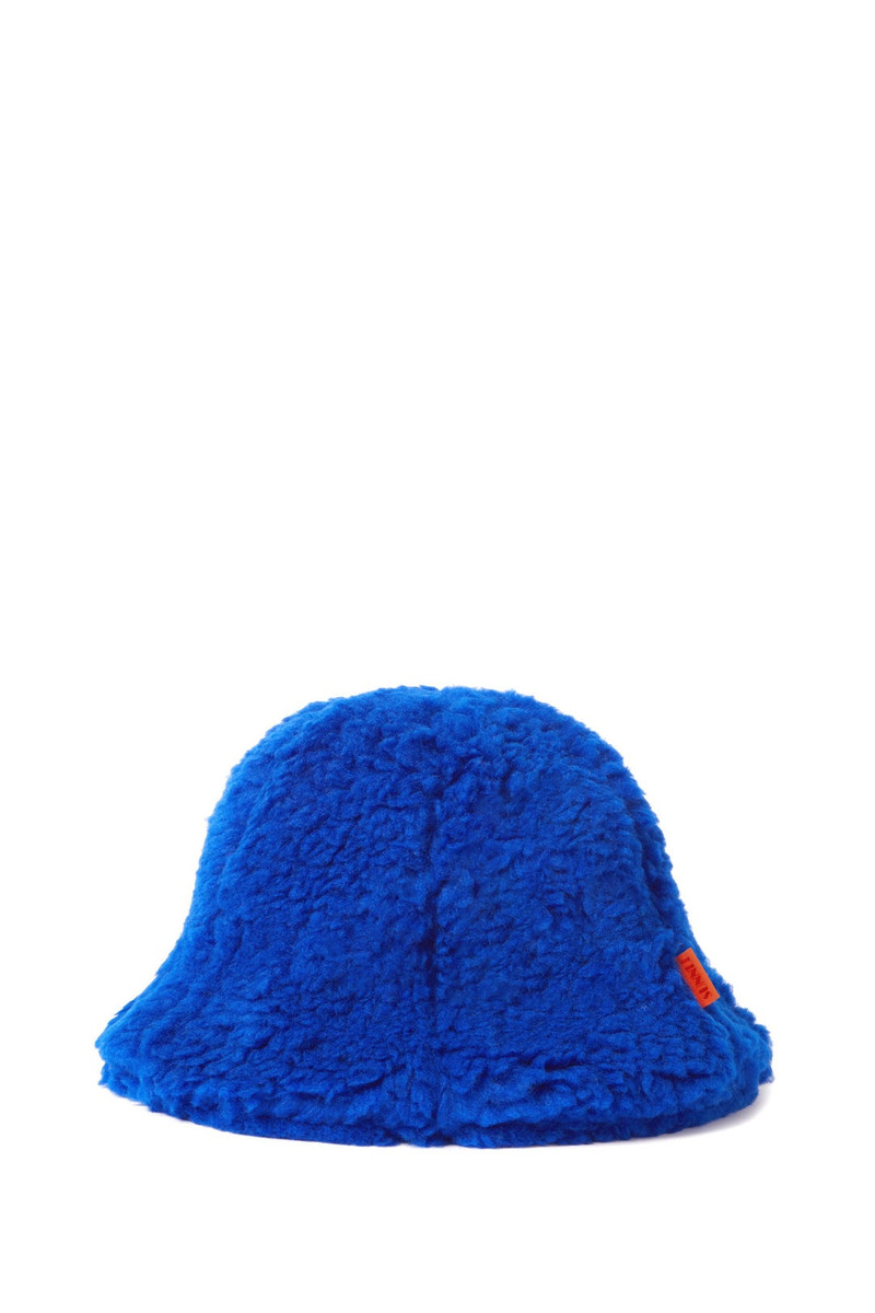 PANEL BUCKET HAT / teddy / royal blue 1